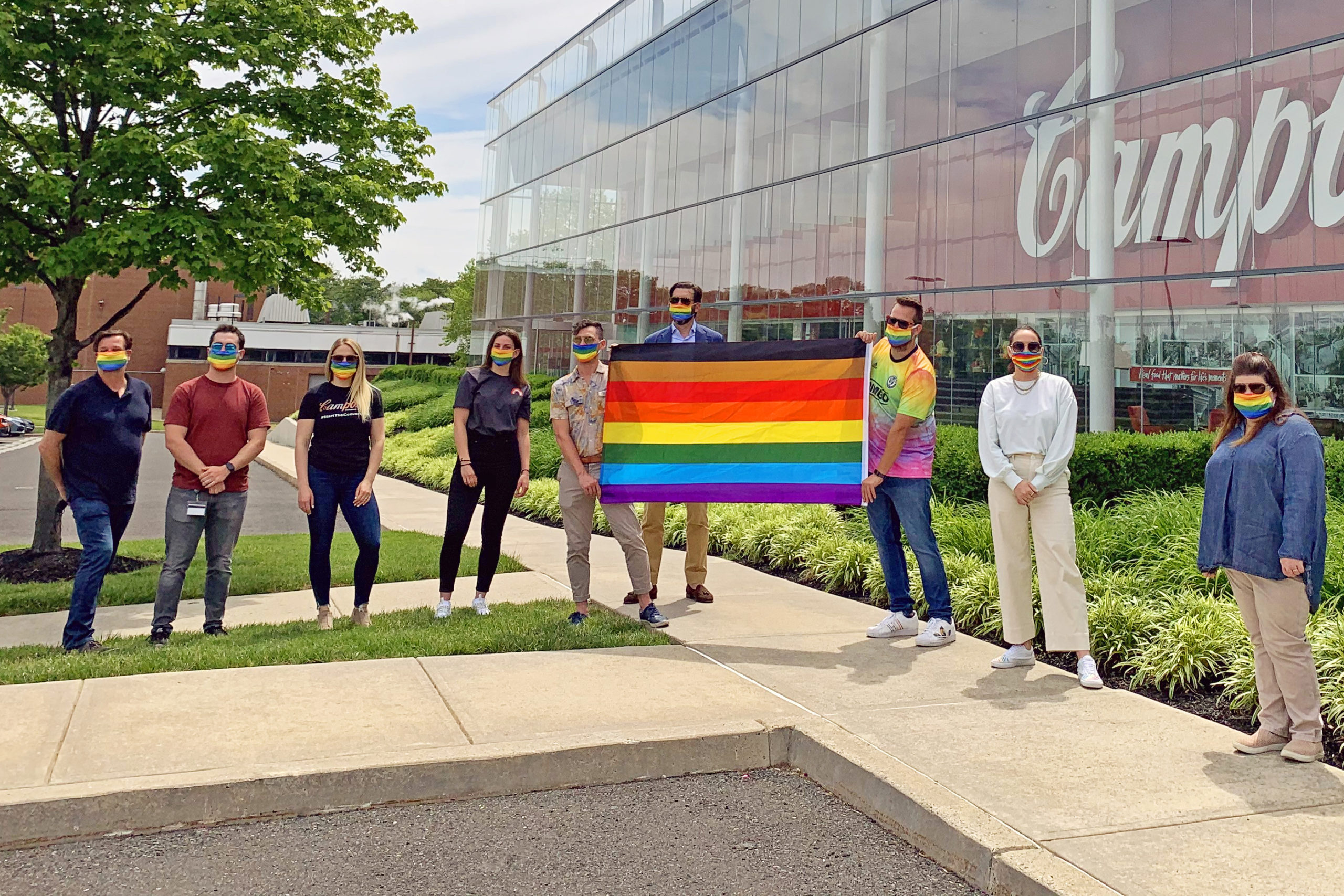 open members and pride flag