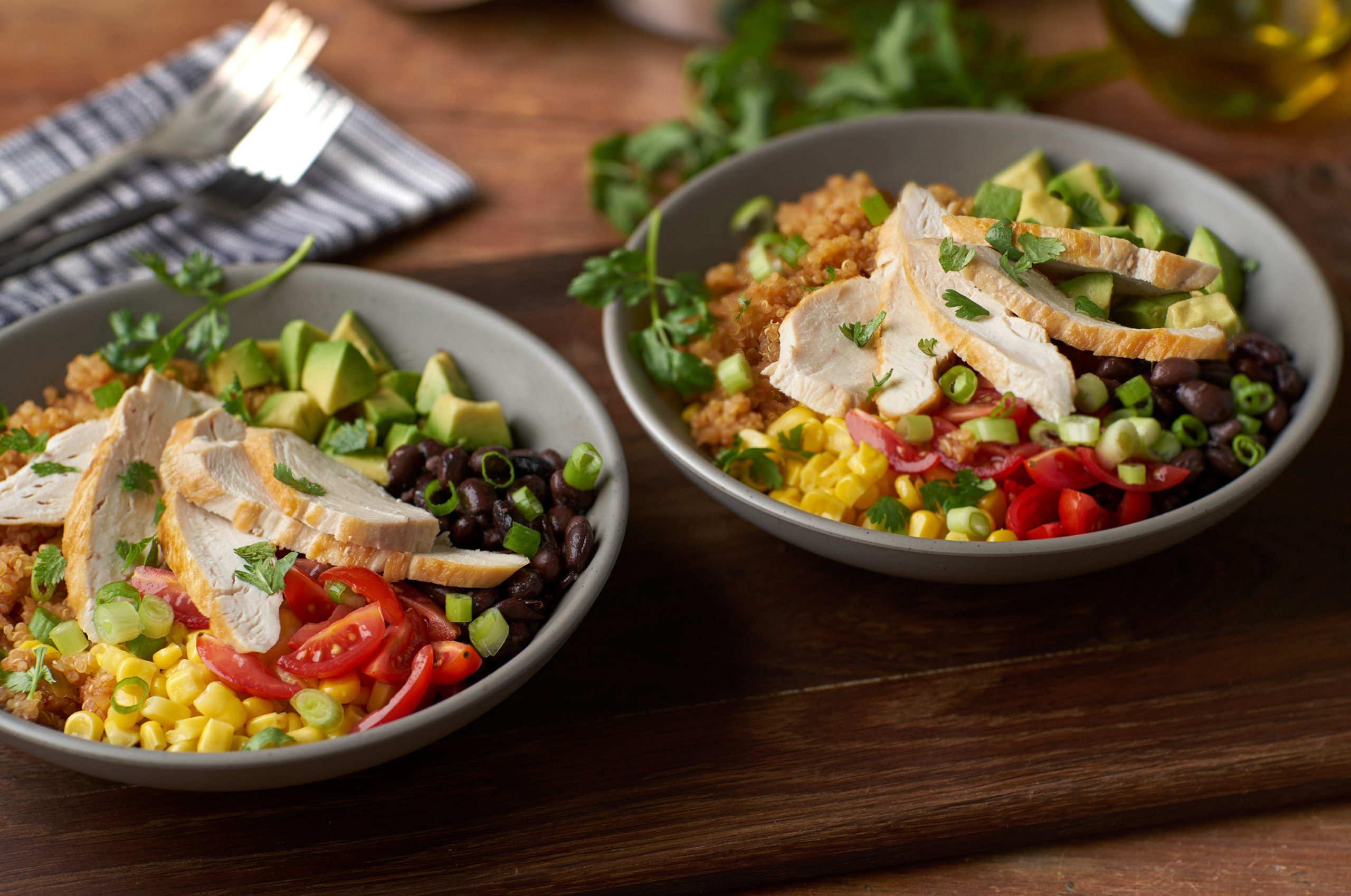 Quinoa Bowls with Avocado & Black Beans