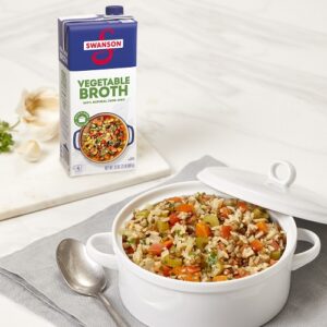 Swanson Vegetable Broth and Lentil Pilaf